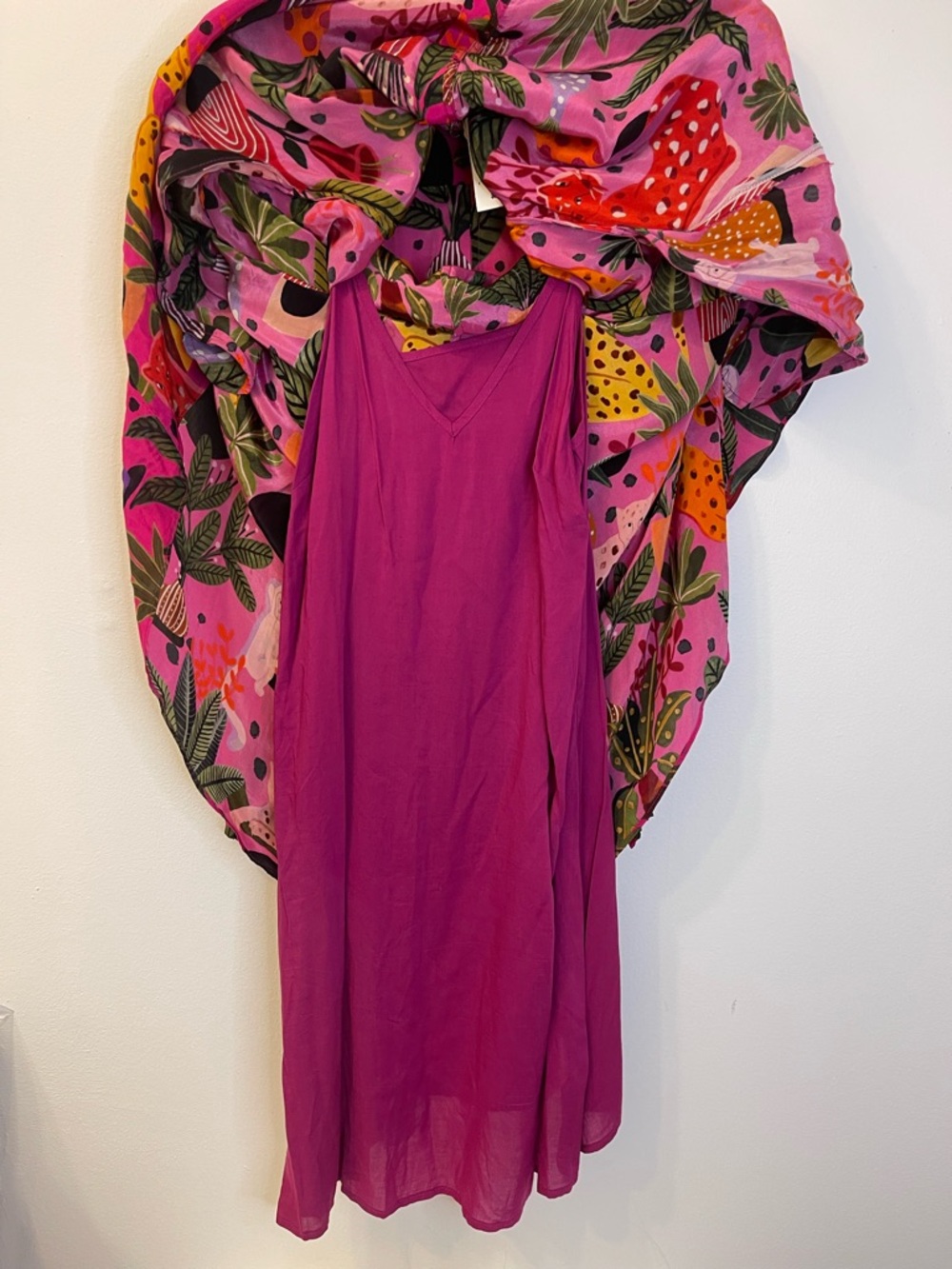 Farm Rio Pop Leopard Chemise Maxi Dress Size XS PTP 18” Length 49”-50” - Picture 9 of 13